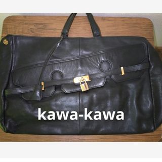 カワカワ(kawa-kawa)のkawa-kawa 　カワカワトートバッグ　ブラック(トートバッグ)