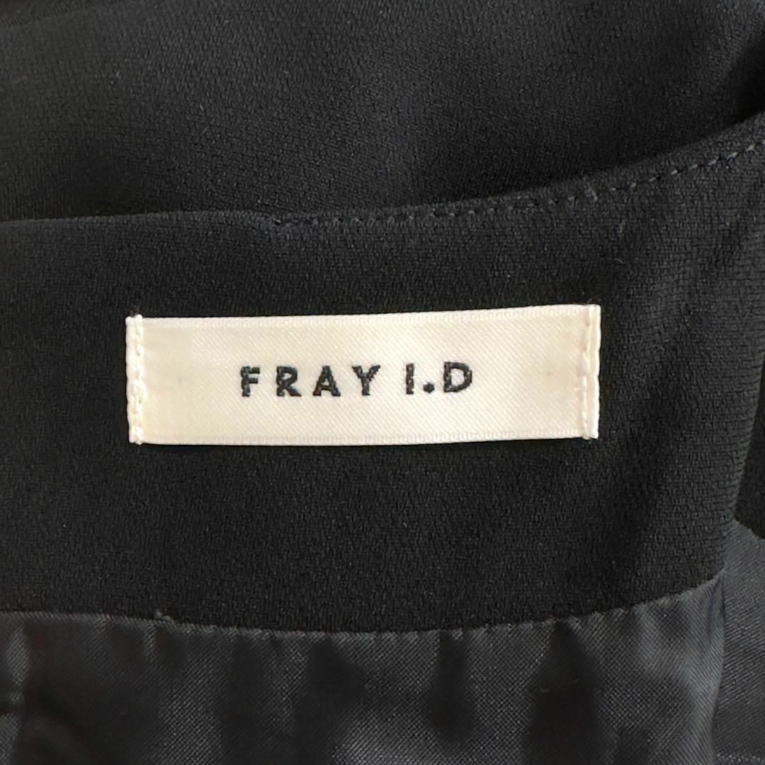 【極美品】 FRAY I.D ワンピース 変形レーススカート ノースリーブ 黒色 8