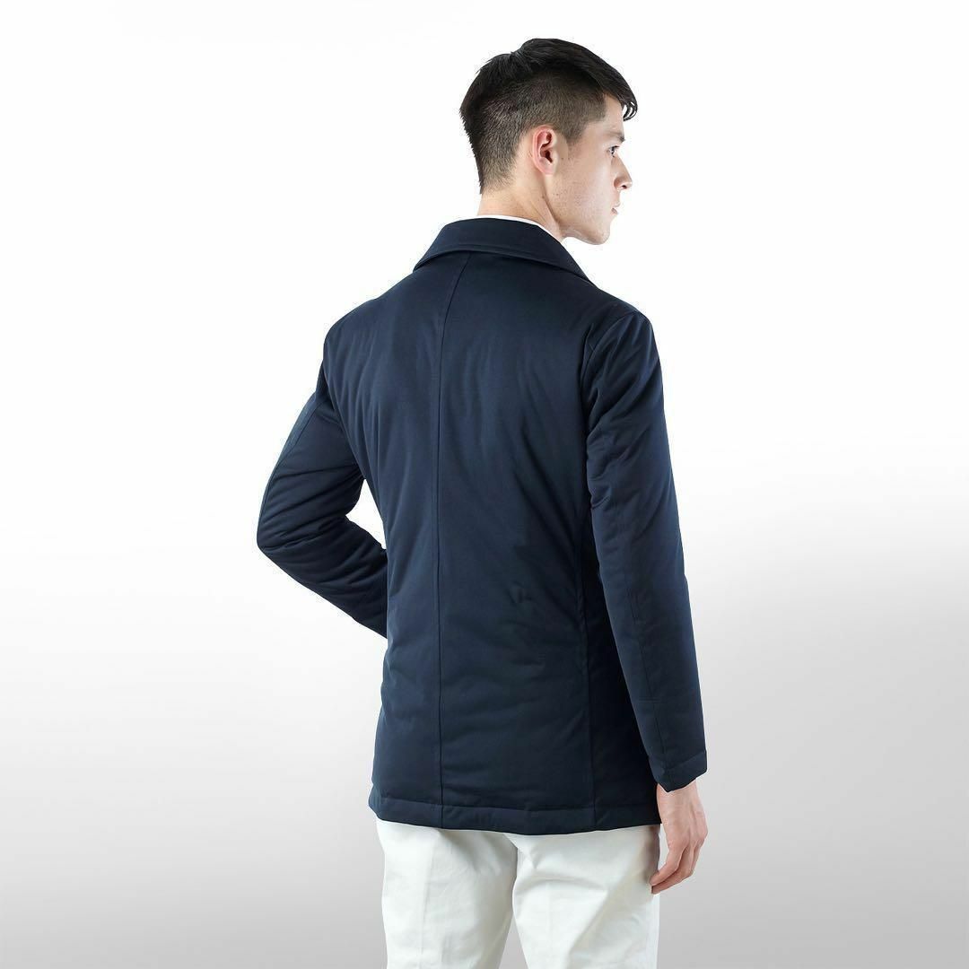 極美品『LACOSTE』ダウン ピーコート ダブルスーツに合わせて◎
