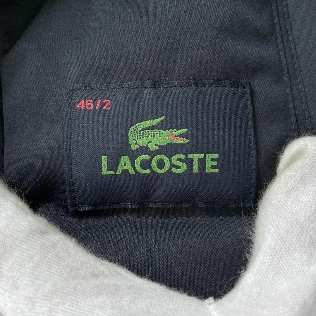 極美品『LACOSTE』ダウン ピーコート ダブルスーツに合わせて◎
