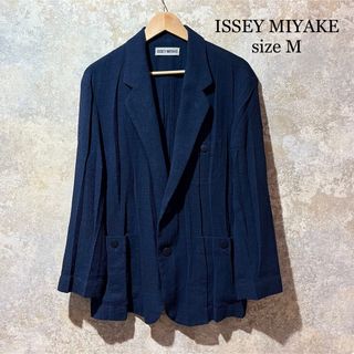 激レア　ISSEYMIYAKE プリーツテーラードジャケット　シワ加工　ステッチ