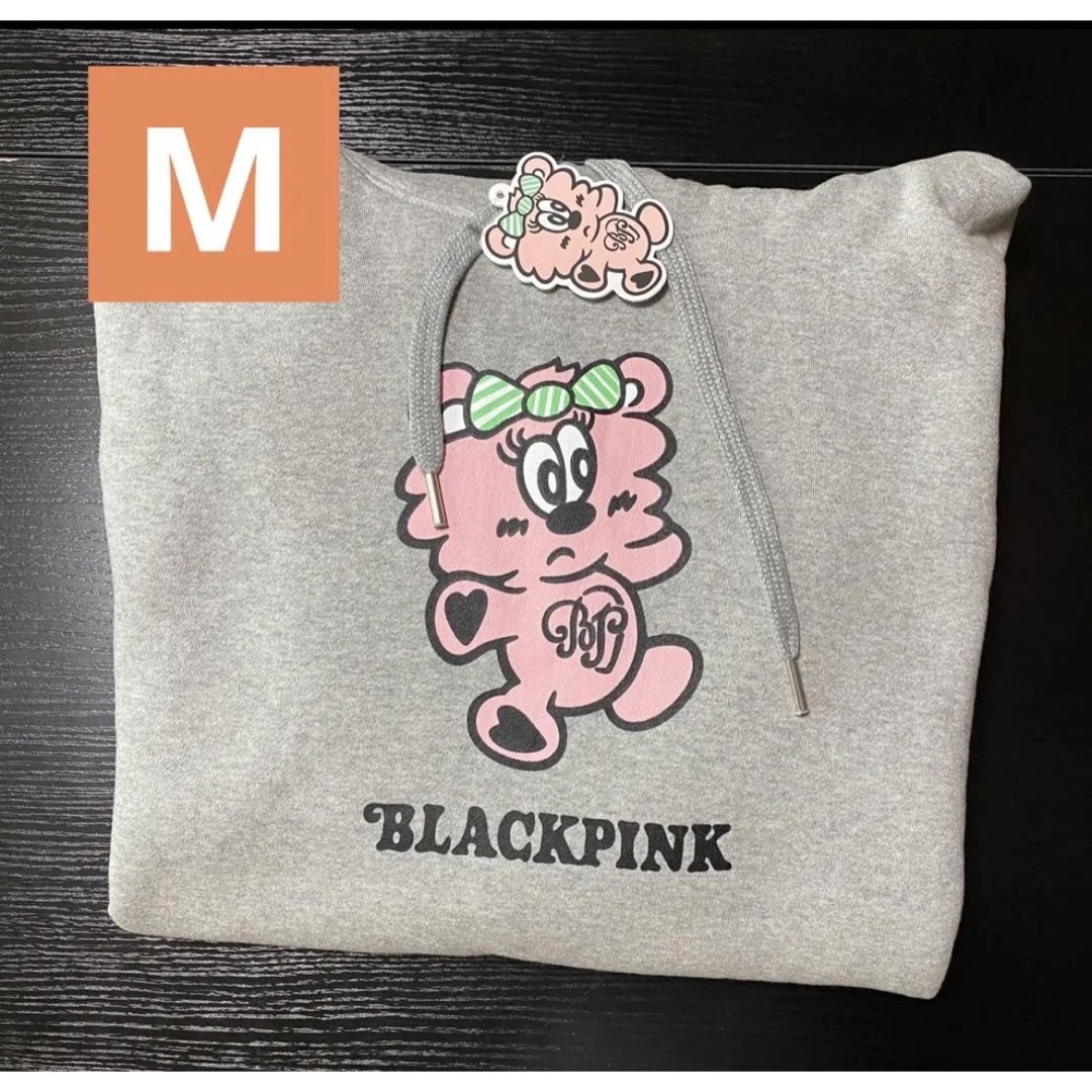 BLACKPINK Verdy PLUSH HOODIE Grey M-