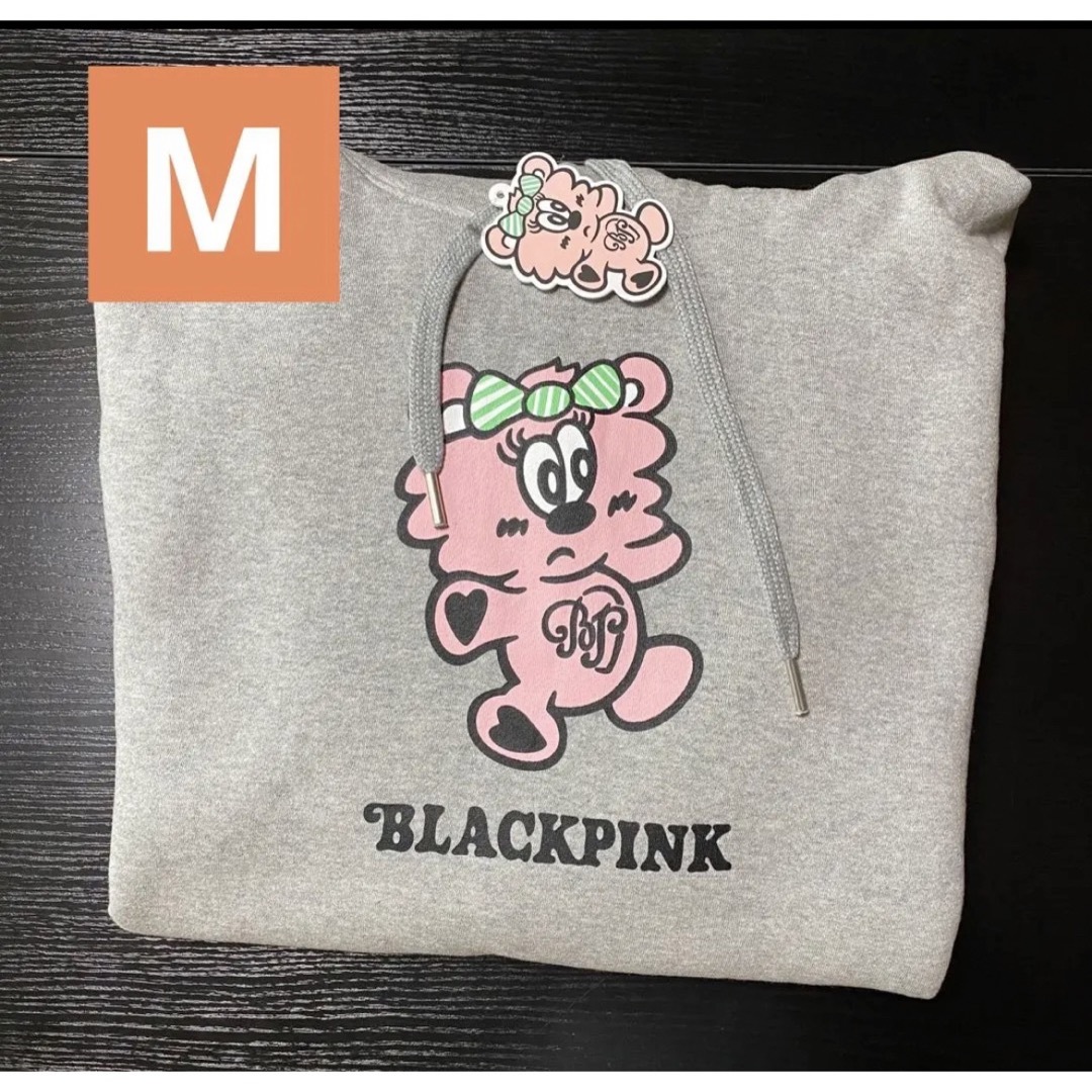 BLACKPINK Verdy PLUSH HOODIE Grey M