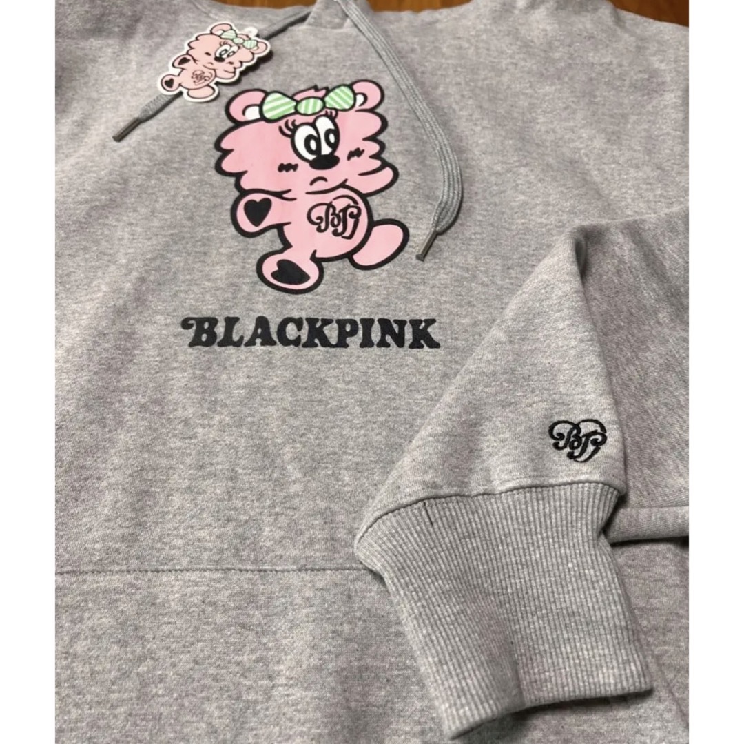 BLACKPINK Verdy PLUSH HOODIE Grey M