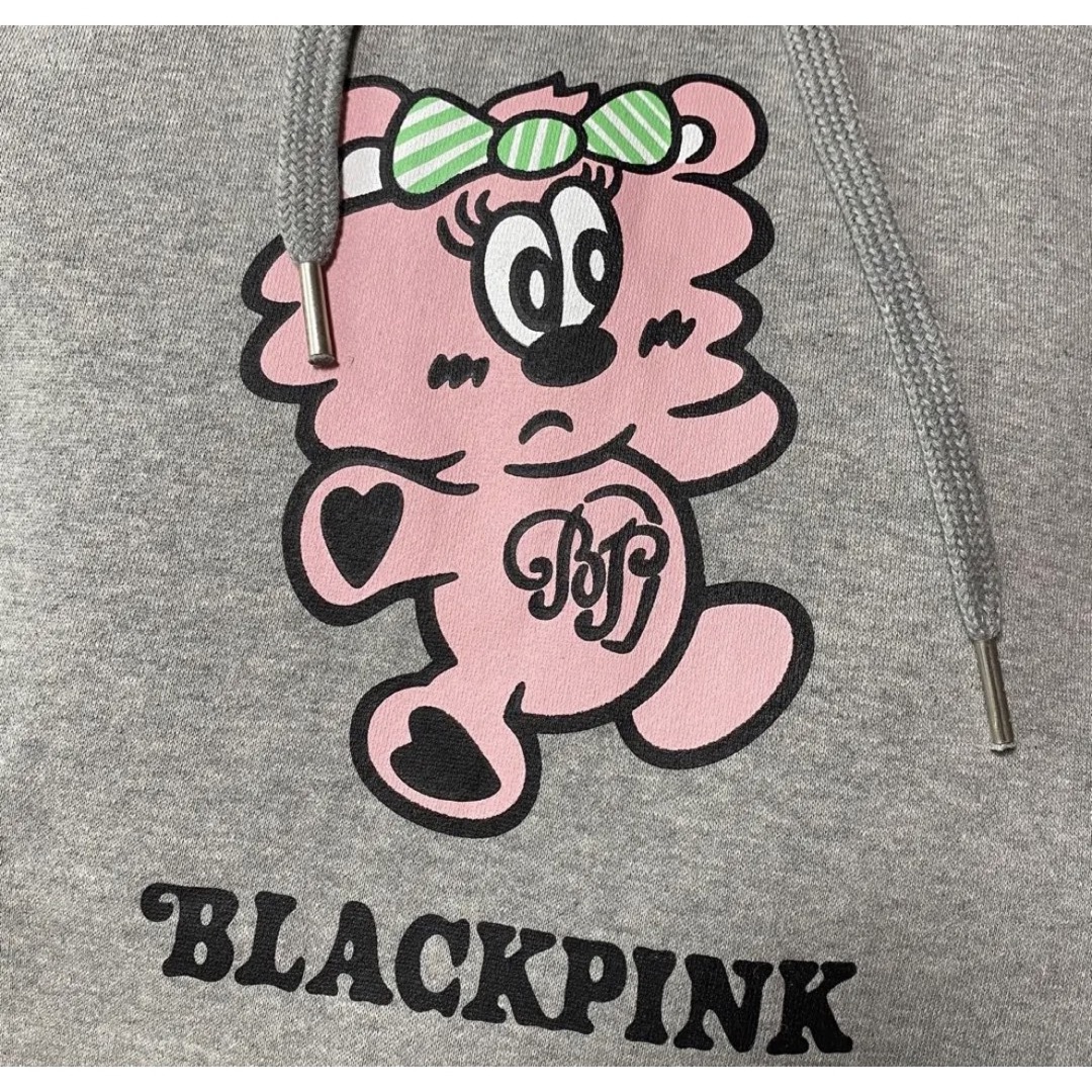 BLACKPINK Verdy PLUSH HOODIE Grey M