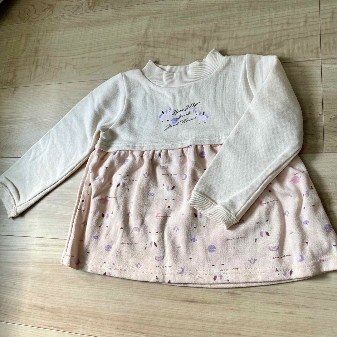 オルソブルー　ユニコーン柄トレーナー 100 キッズ/ベビー/マタニティのキッズ服女の子用(90cm~)(Tシャツ/カットソー)の商品写真