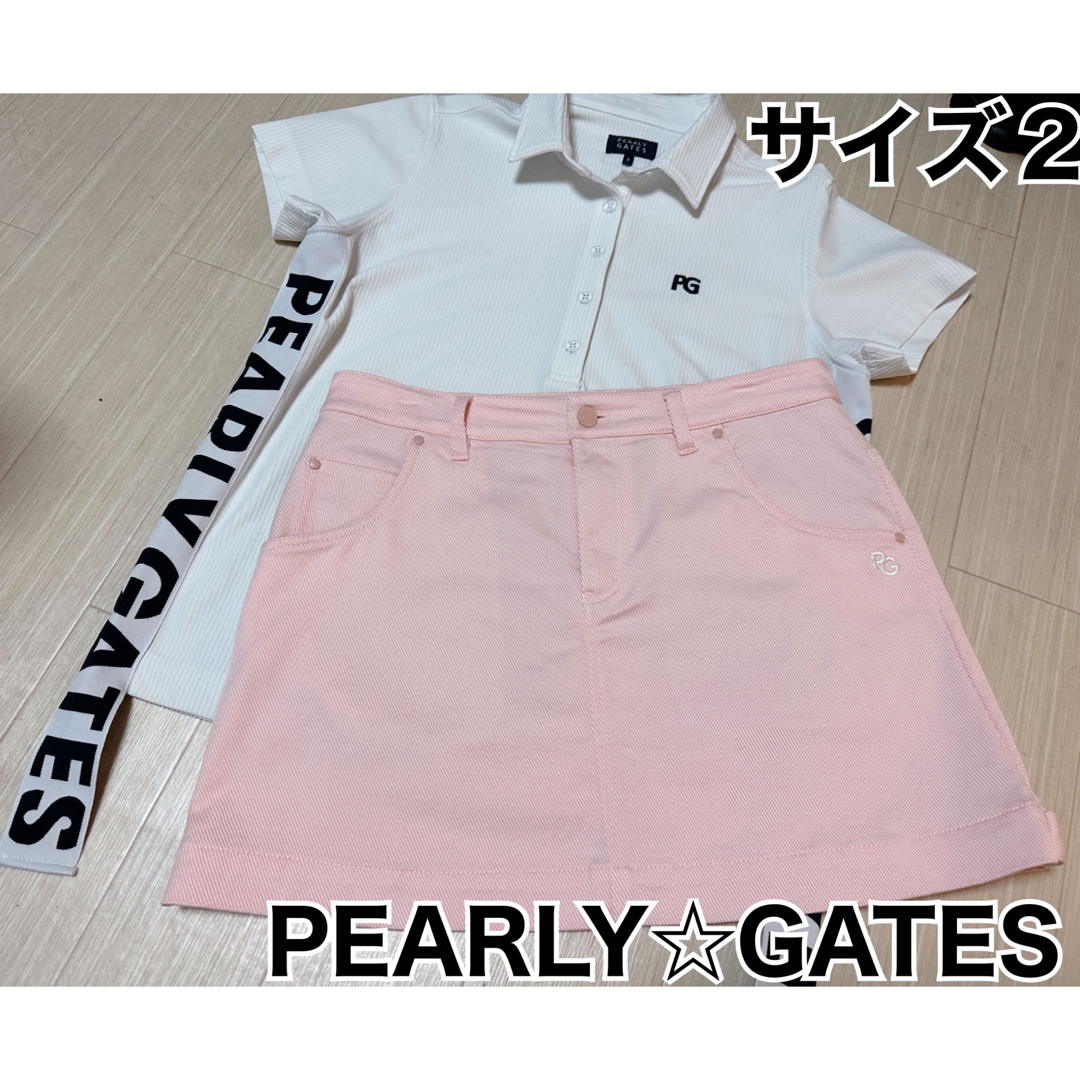 PEARLY GATES - パーリーゲイツ スカート ピンク サイズ２の通販 by ぽ ...