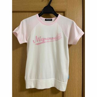 ポンポネット(pom ponette)のポンポネット Tシャツ 140 S ラインストーン ラメ スポーティ ピンク(Tシャツ/カットソー)