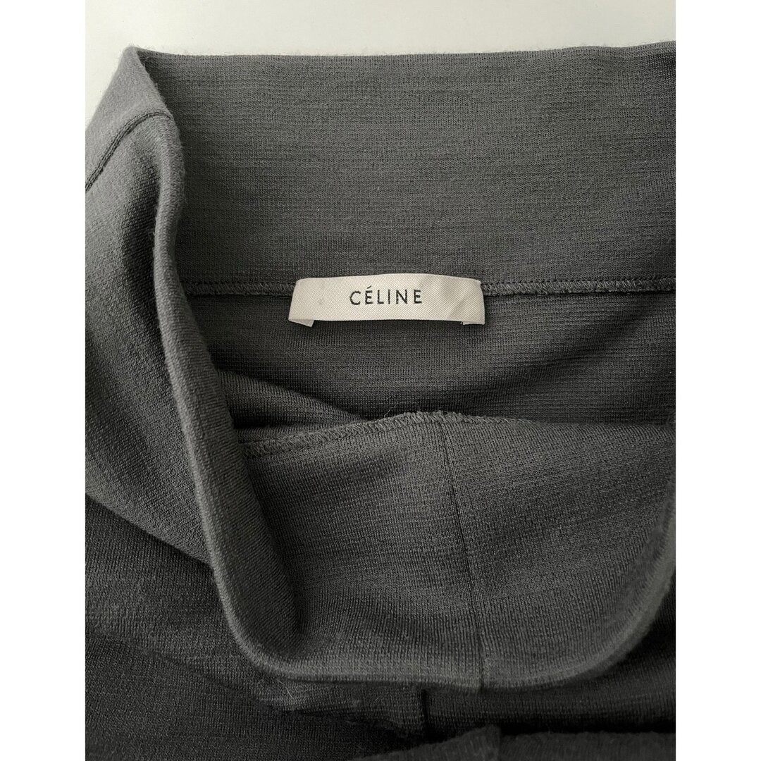 celine(セリーヌ)のCELINE 2018AW フィービー ウールジャージーワンピースグレー36 レディースのワンピース(ひざ丈ワンピース)の商品写真