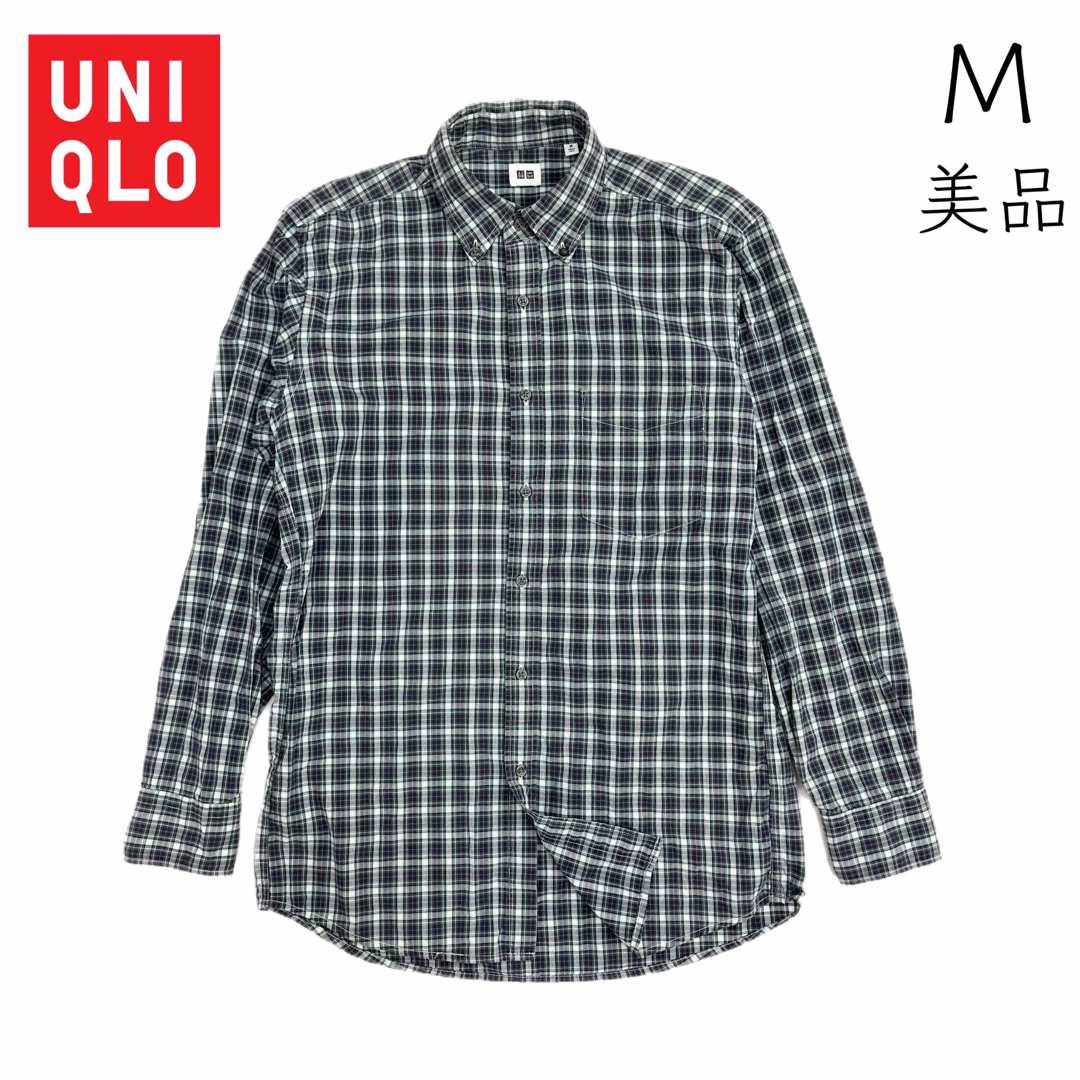 UNIQLO(ユニクロ)の【UNIQLO】美品 M ボタンダウン チェック タータンチェック メンズのトップス(シャツ)の商品写真