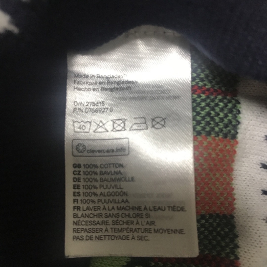 H&M(エイチアンドエム)のH&M クリスマス ニット80cm キッズ/ベビー/マタニティのベビー服(~85cm)(ニット/セーター)の商品写真