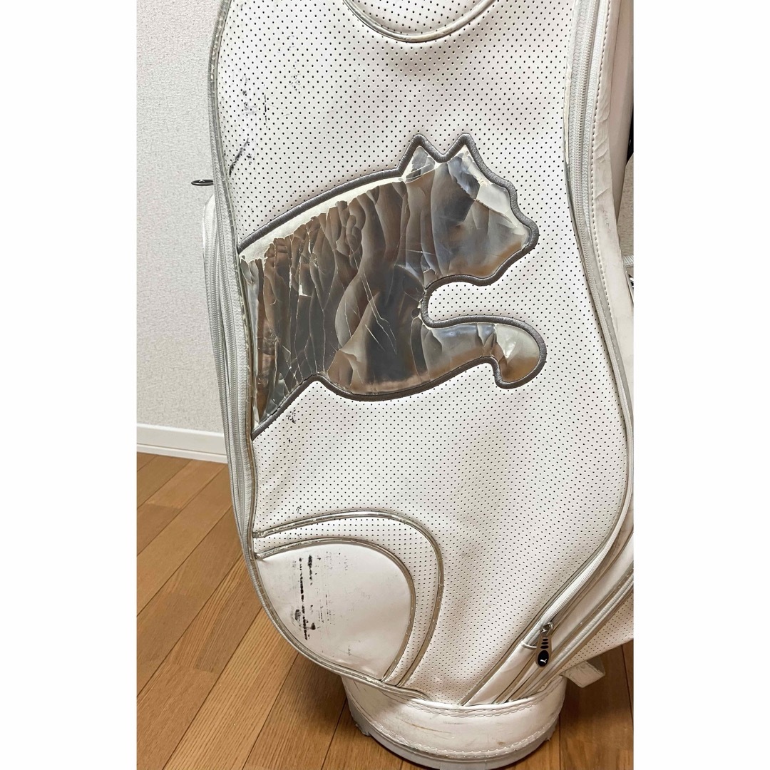 PUMA(プーマ)のPUMA プーマ　ゴルフバッグ　キャディバッグ　中古　used ホワイト　白 スポーツ/アウトドアのゴルフ(バッグ)の商品写真