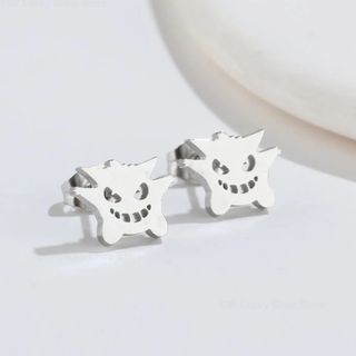 ゲンガー ピアス 両耳 ステンレス 銀 シルバー(ピアス(両耳用))