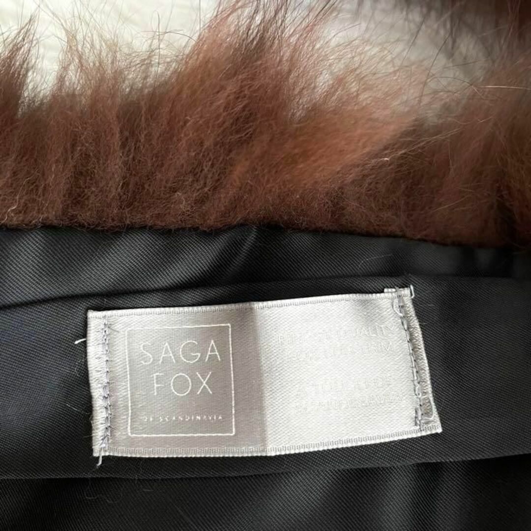 ◎高級・美品◎『SAGA FOX』ファー ショール ブラウンの通販 by