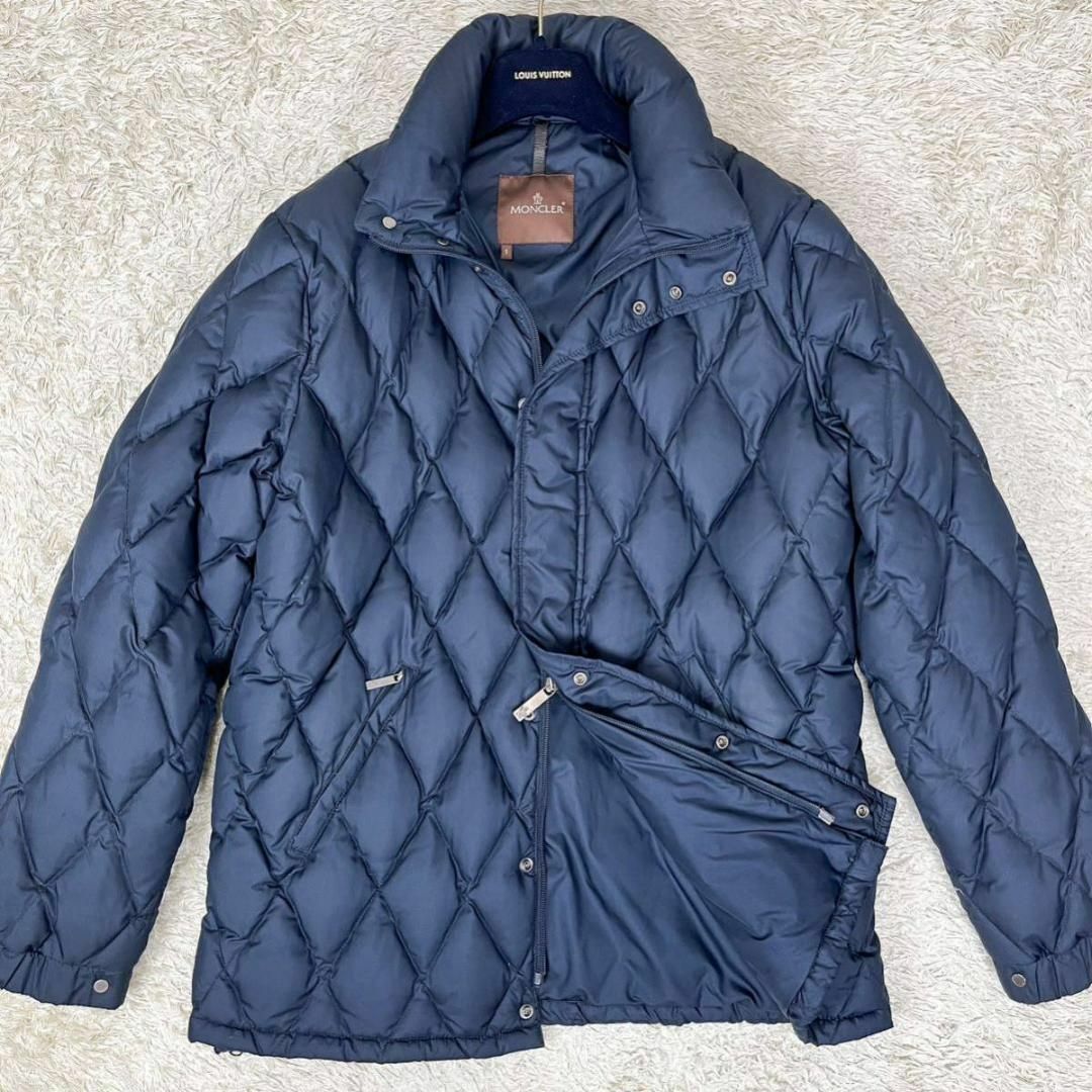 極美品 MONCLER キルティング ダウンジャケット 最高級ライン ネイビー1-