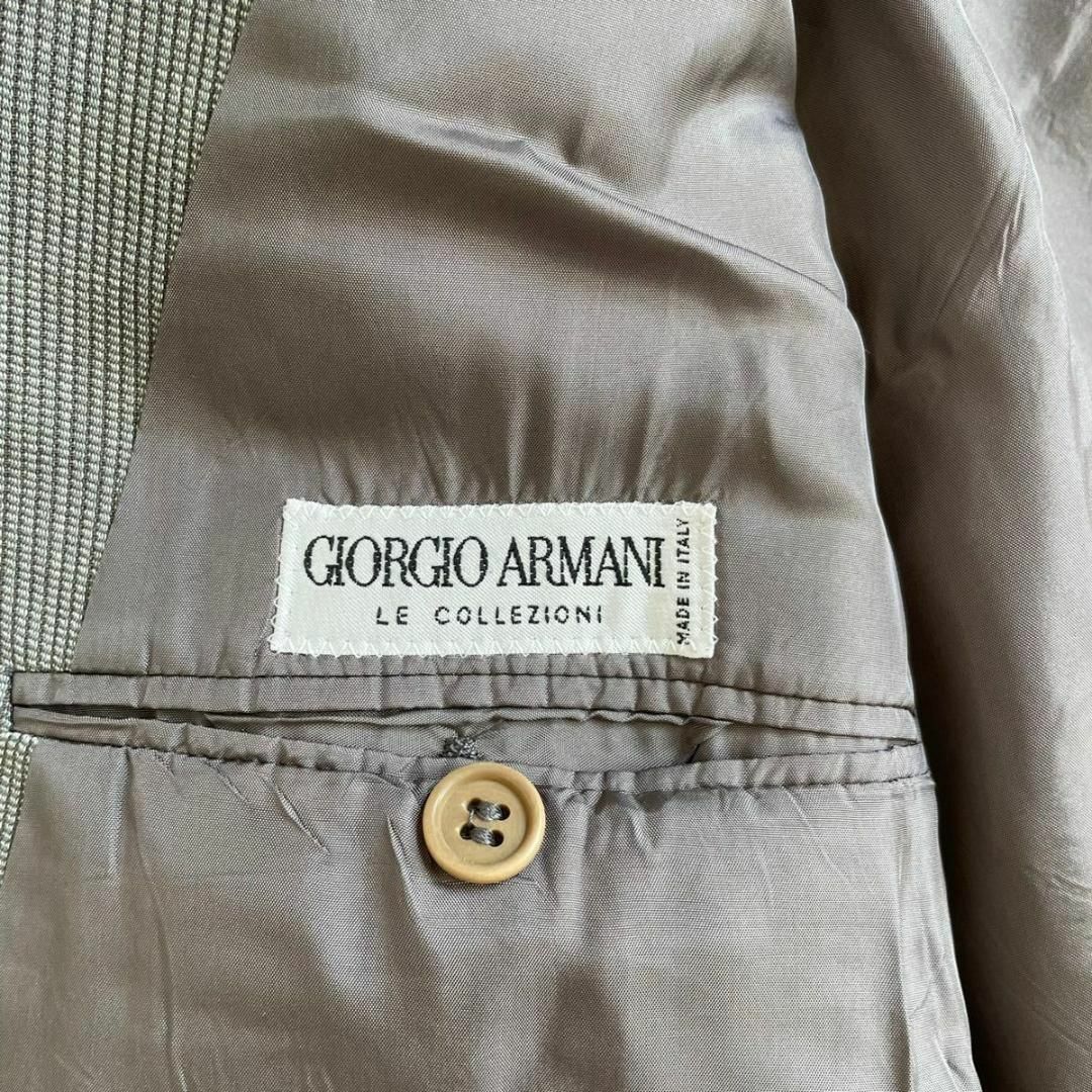 美品 GIORGIO ARMANI ダブルブレスト テーラードジャケット グレー