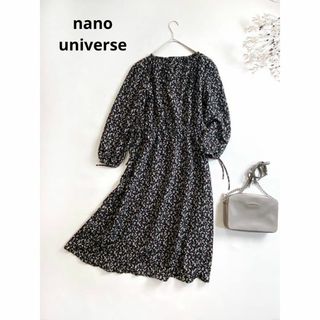 ナノユニバース(nano・universe)のナノユニバース/nano universe大人可愛い♪フラワーフレアワンピース(ロングワンピース/マキシワンピース)