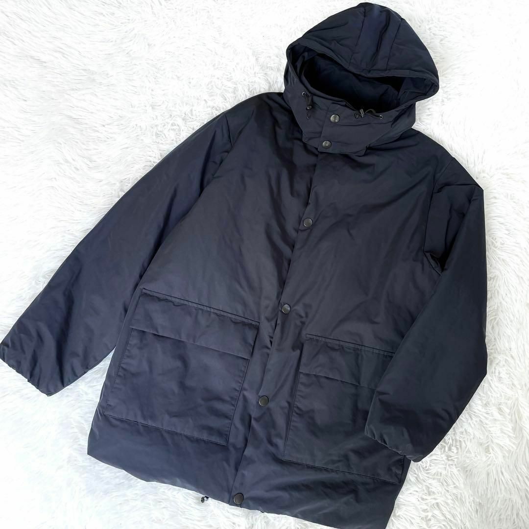 定価4.4万『LAMOND』LIGHT DOWN HALF COAT ネイビー