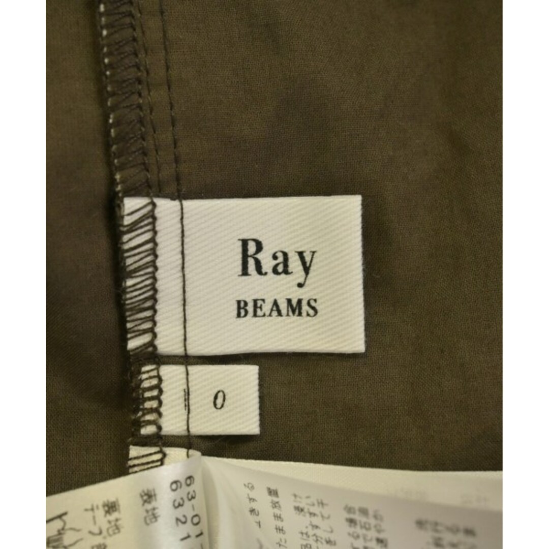 Ray BEAMS(レイビームス)のRay Beams レイビームス ブラウス 0(XS位) 茶x緑(総柄) 【古着】【中古】 レディースのトップス(シャツ/ブラウス(長袖/七分))の商品写真