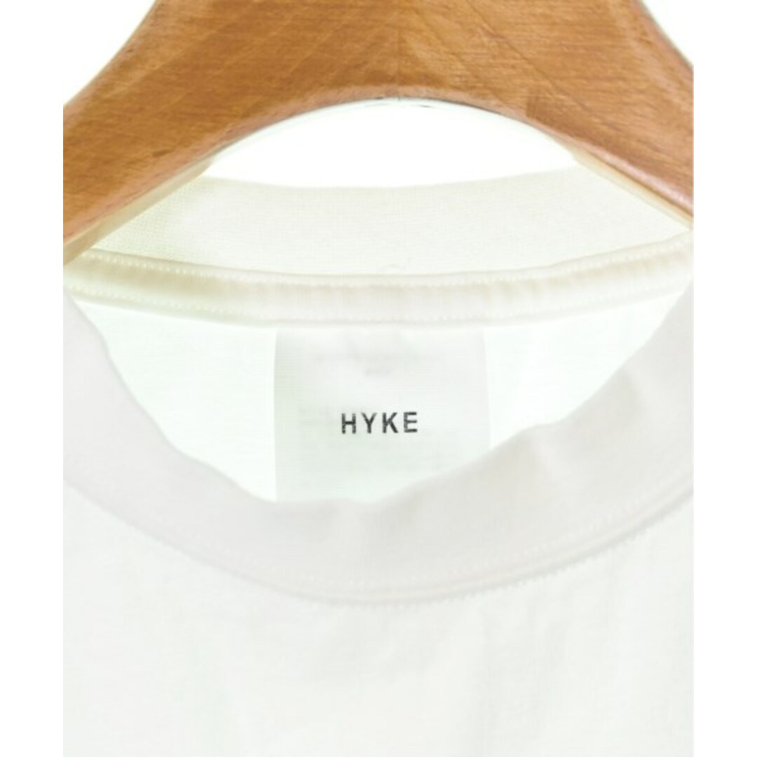 HYKE ハイク Tシャツ・カットソー 1(S位) 白 - カットソー(半袖/袖なし)