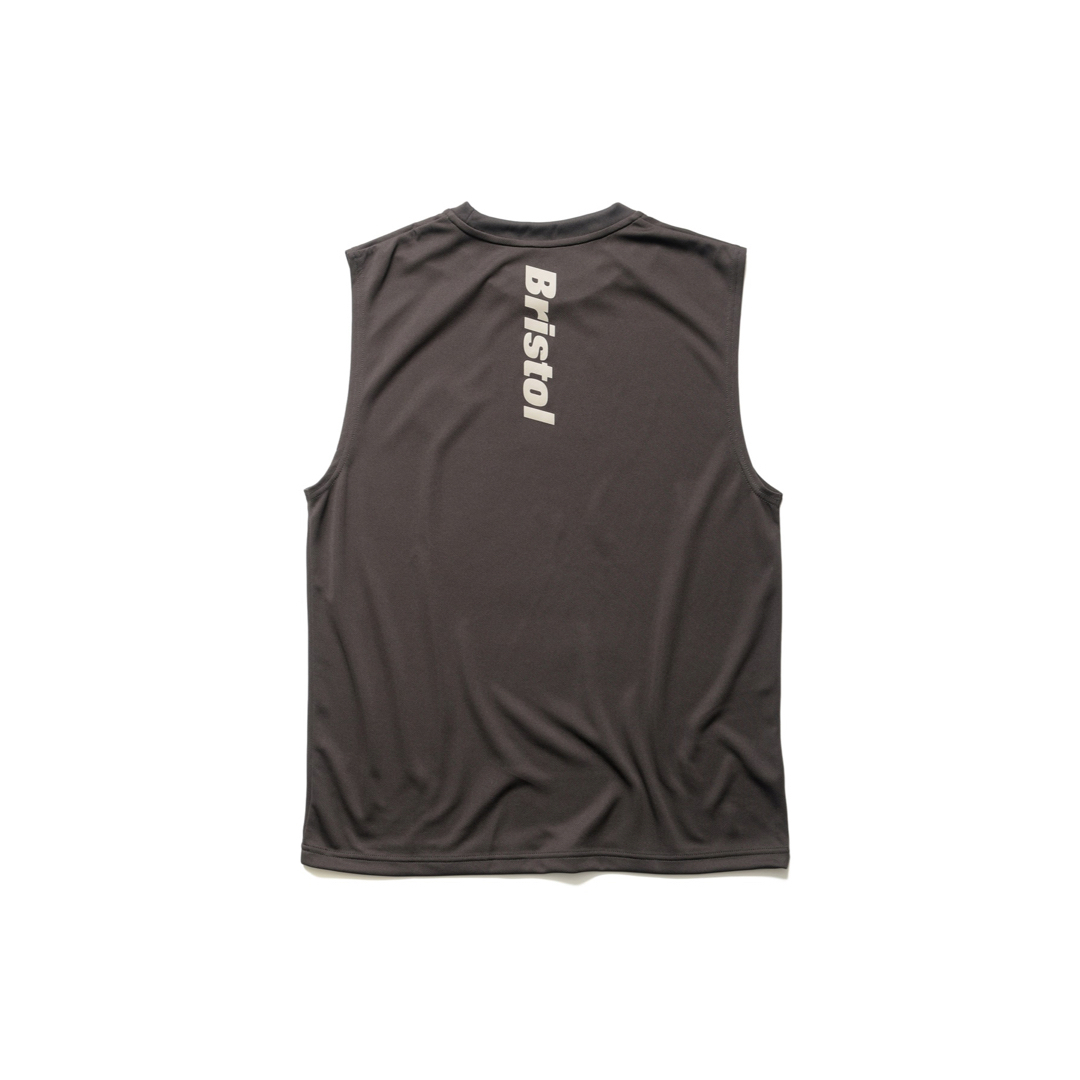 L FCRB 23AW NO SLEEVE TRAINING TOP BROWN
