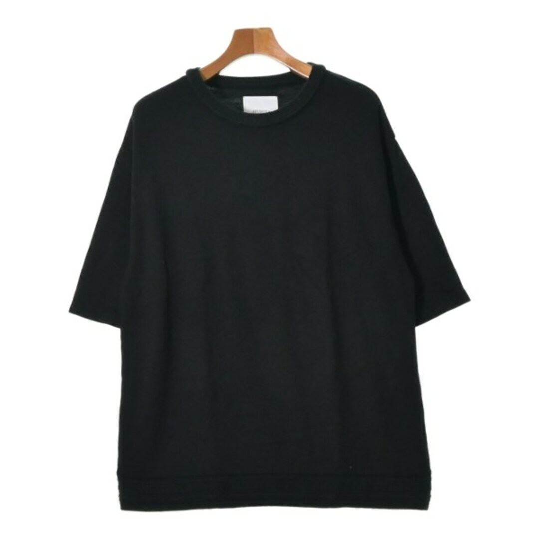 STUDIOUS(ステュディオス)のSTUDIOUS ステュディオス Tシャツ・カットソー 1(S位) 黒 【古着】【中古】 メンズのトップス(Tシャツ/カットソー(半袖/袖なし))の商品写真