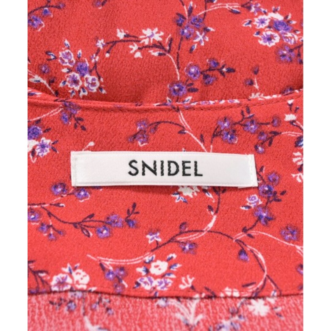 SNIDEL スナイデル ワンピース 0(S位) 赤x白x紫等(花柄)