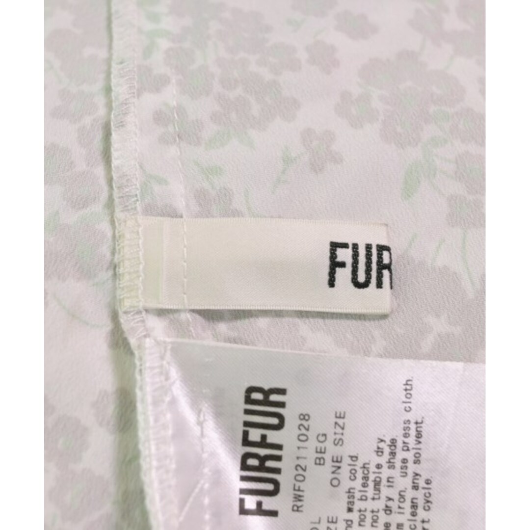 FURFUR ファーファー ワンピース F ベージュ系x白xオレンジ等(花柄) 2