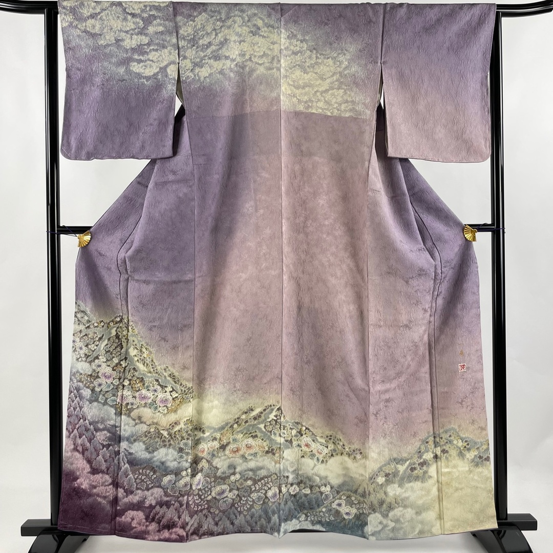 訪問着 身丈161.5cm 裄丈64cm 正絹 美品 逸品-