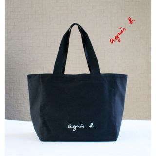 アニエスベー(agnes b.)のアニエスベー　トートバッグ　キャンバス　ブラック　Mサイズ　新品(トートバッグ)