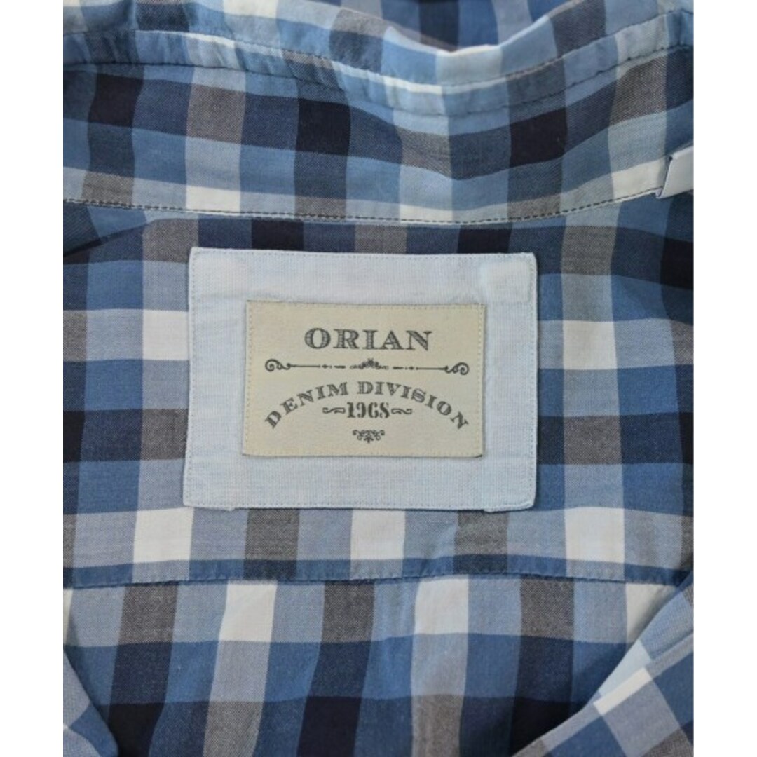 ORIAN(オリアン)のORIAN オリアン カジュアルシャツ S 青x白(チェック) 【古着】【中古】 メンズのトップス(シャツ)の商品写真