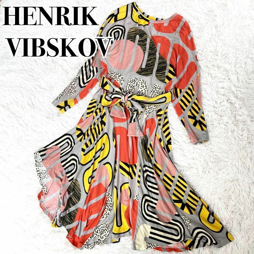 HENRIK VIBSKOV  総柄ワンピース