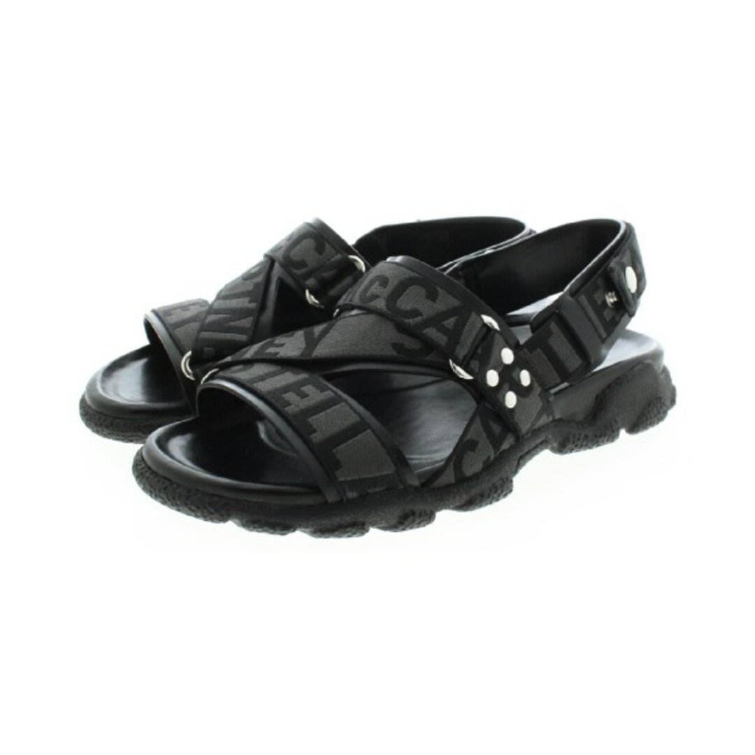 靴/シューズSTELLA McCARTNEY サンダル EU40(25cm位) 黒xグレー