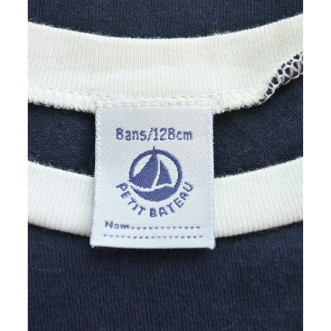 PETIT BATEAU(プチバトー)のPETIT BATEAU プチバトー Tシャツ・カットソー 8 紺 【古着】【中古】 キッズ/ベビー/マタニティのキッズ服女の子用(90cm~)(Tシャツ/カットソー)の商品写真