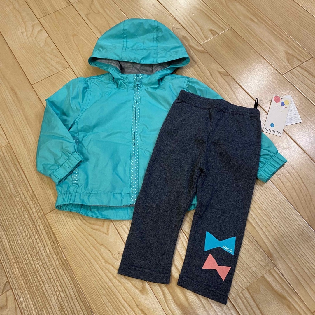 futafuta(フタフタ)の新品　フタフタ　スパッツ　babyGAP  パーカー　セット　80 キッズ/ベビー/マタニティのベビー服(~85cm)(パンツ)の商品写真