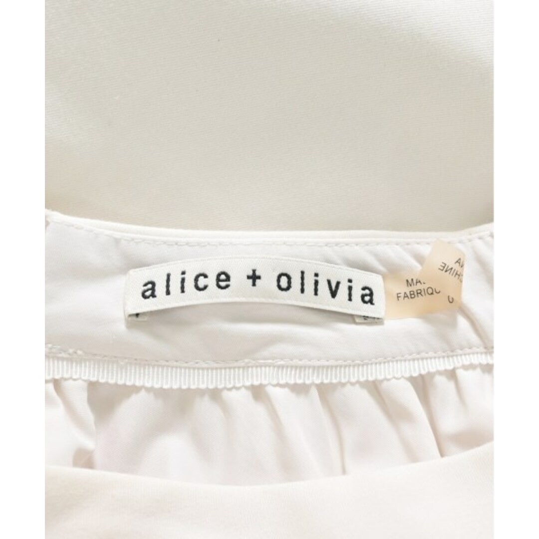 Alice+Olivia(アリスアンドオリビア)のalice+olivia ひざ丈スカート -(M位) 白x黒 【古着】【中古】 レディースのスカート(ひざ丈スカート)の商品写真