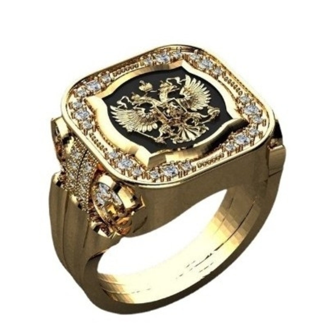 【SALM】リング メンズ アクセサリー ゴールド イーグル 指輪 20号 メンズのアクセサリー(リング(指輪))の商品写真