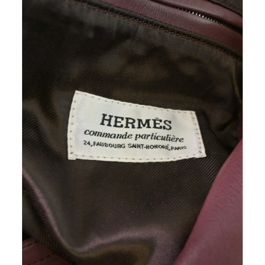 Hermes(エルメス)のHERMES エルメス トレンチコート 46(M位) エンジ 【古着】【中古】 メンズのジャケット/アウター(トレンチコート)の商品写真