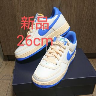 ナイキ(NIKE)の新品 ナイキ エアフォース1 白 ベージュ 青 緑 26cm(スニーカー)