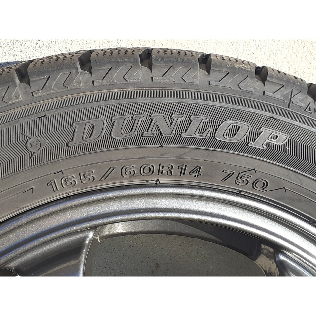 アルミホイール付きスタッドレスタイヤ 165/60R14