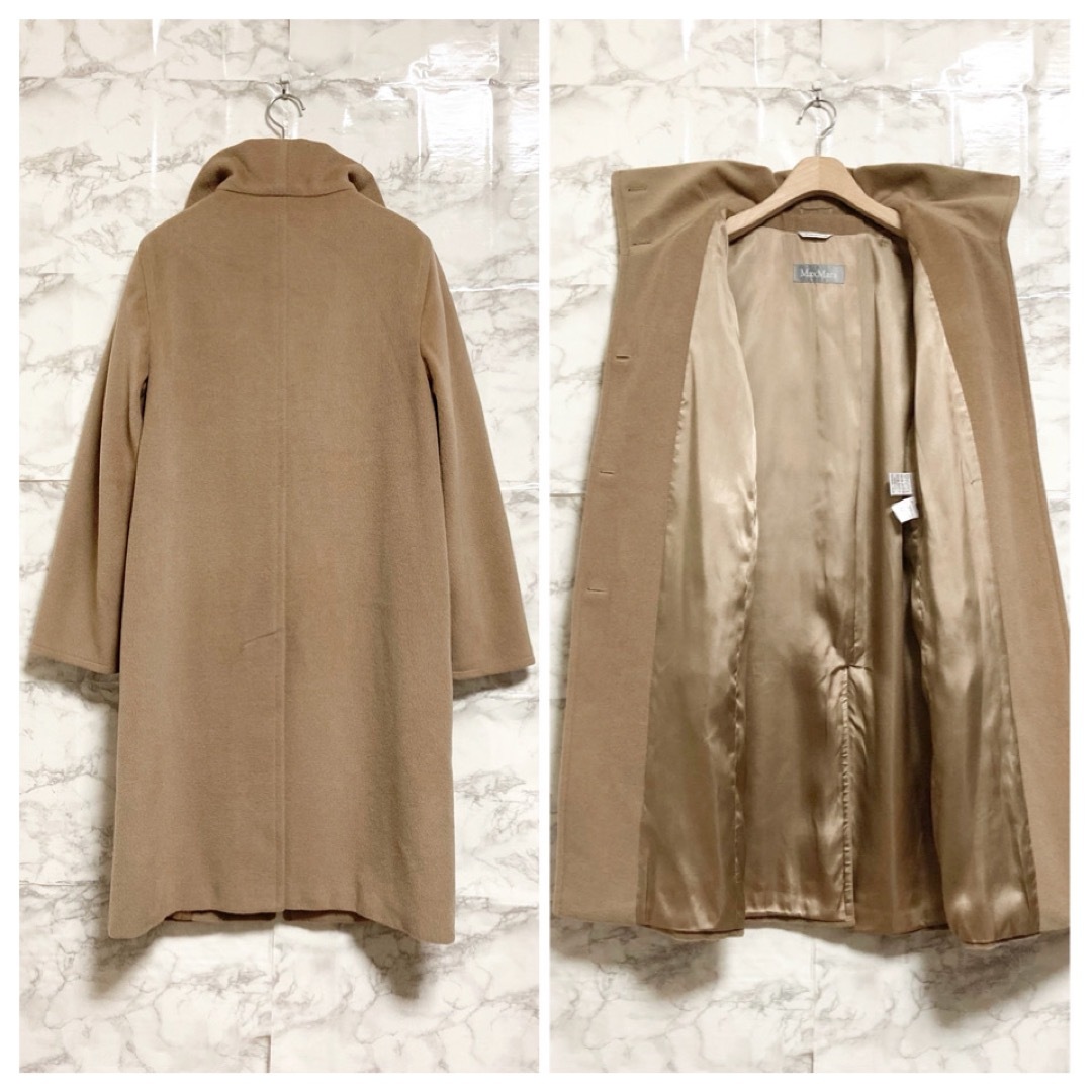 マックスマーラ Max Mara ロングコート イタリア製 銀タグ 茶色