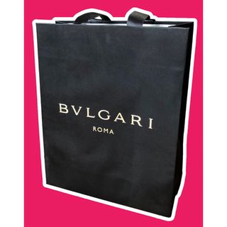 ブルガリ(BVLGARI)のBVLGARI ブルガリ 紙袋 ショップ袋 ブラック　黒 大きめ　大(ショップ袋)