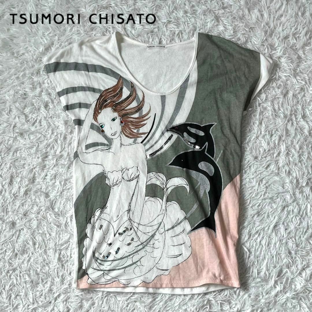 TSUMORI CHISATO - tsumori ツモリチサト チュニック ワンピース 白