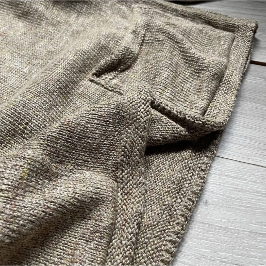 45R 45rpm  WOOL 紡ツイードニット 馬比古ベスト