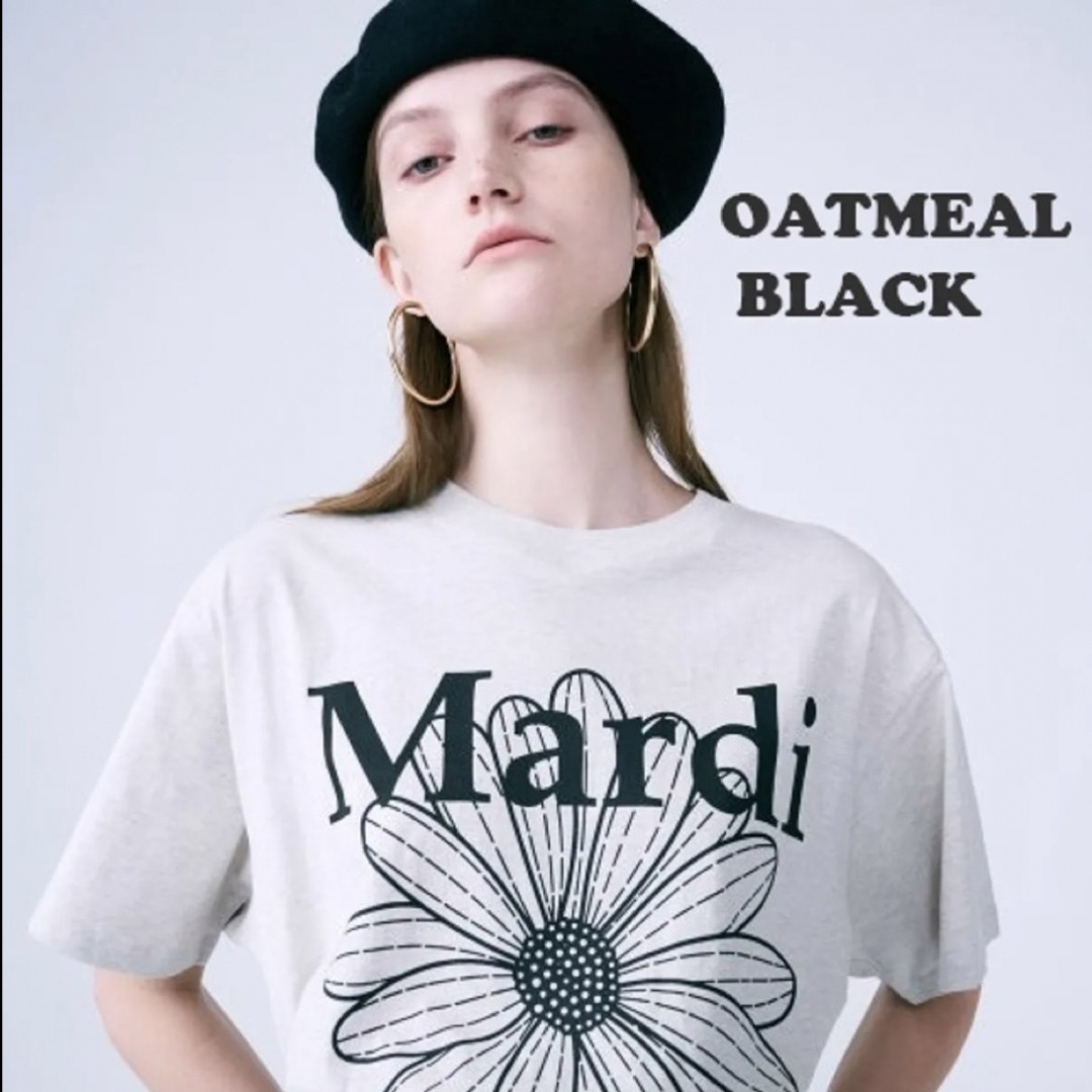 Mardi Mercredi Tシャツ【OATMEAL BLACK】