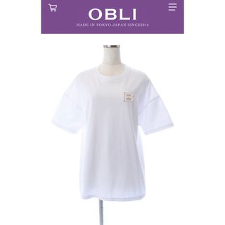 オブリ(OBLI)の❌購入不可　hiro様専用❌OBLI】ロゴワッペンTシャツ　(Tシャツ/カットソー(半袖/袖なし))