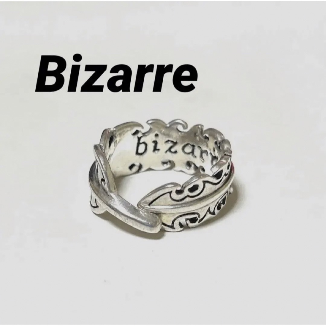 リング(指輪)Bizarreビザール 925silverフェザーアラベスク リング約20号