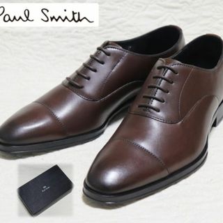 Paul Smith ポールスミス サイズ:8 プレートトゥ レザー ダービー ドレス シューズ Daniel ダニエル 革靴 短靴 ビジネス 外羽根 PS ブラック 黒 ブランド【メンズ】