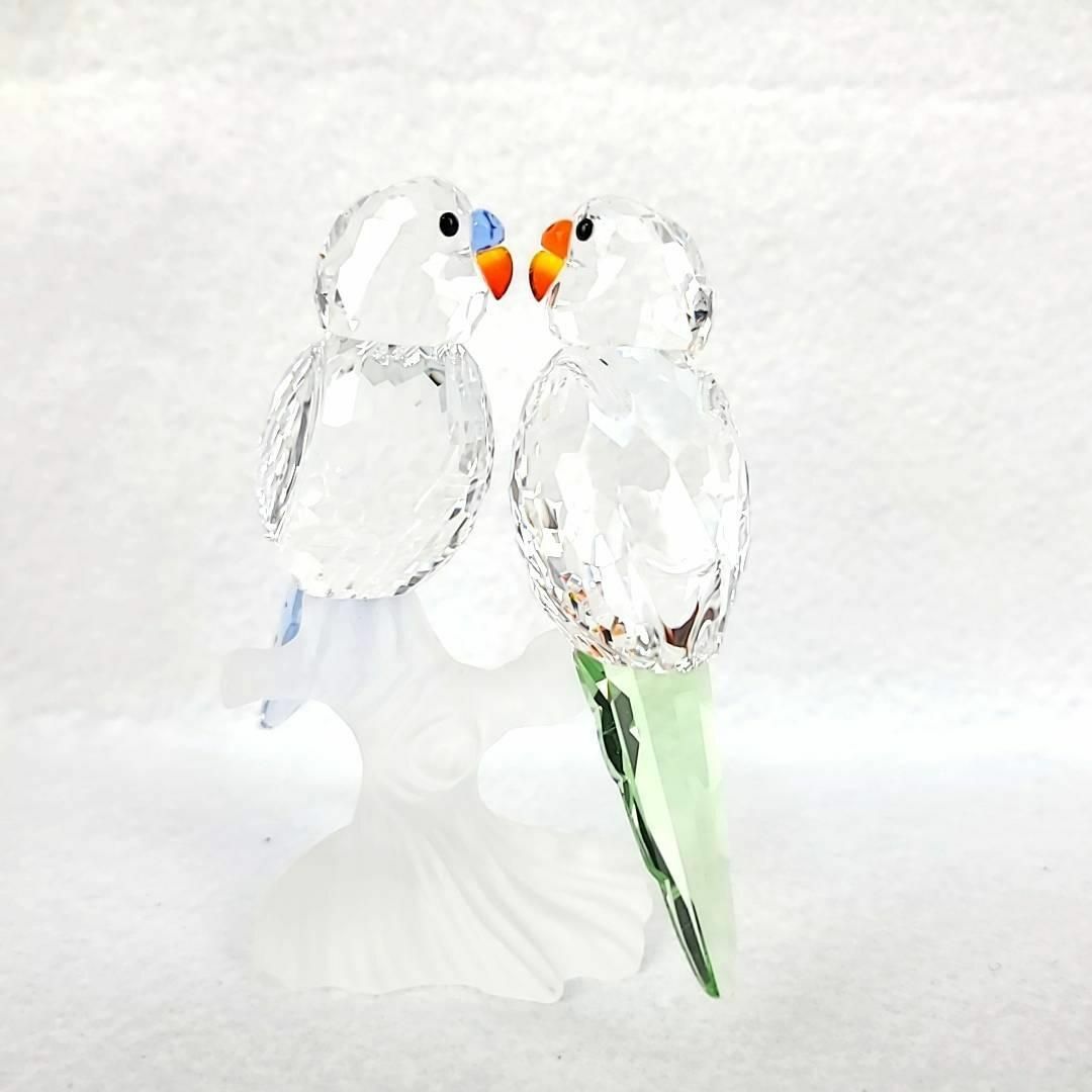 □美品 ◇ スワロフスキー セキセイインコ 2羽 箱つき 680627 | www