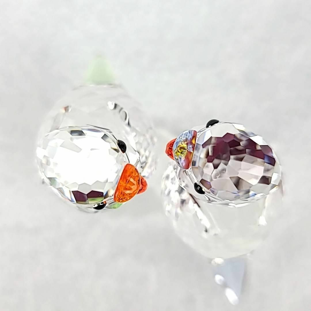 □美品 ◇ スワロフスキー セキセイインコ 2羽 箱つき 680627 | www